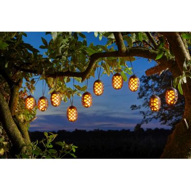 Solar Garden String Lights Decoration 10 Orange Led 47m By Smart Solar