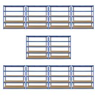 See more information about the Steel Shelving Units 180cm - Blue Heavy Duty Set Of Ten Extra Wide T-Rax 160cm by Raven