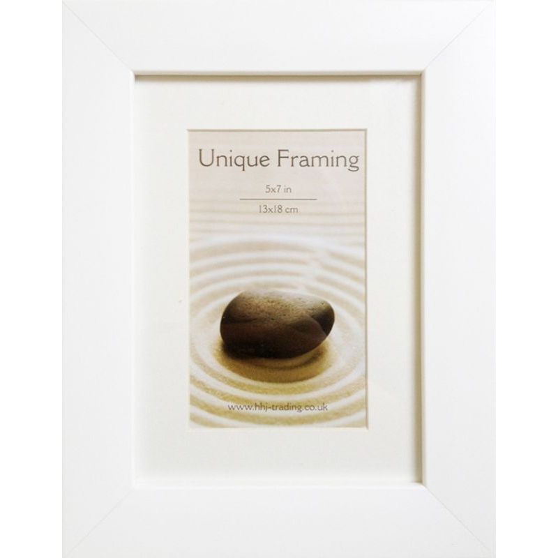 White Contemporary Photograph Frame (7 x 5 Inch)