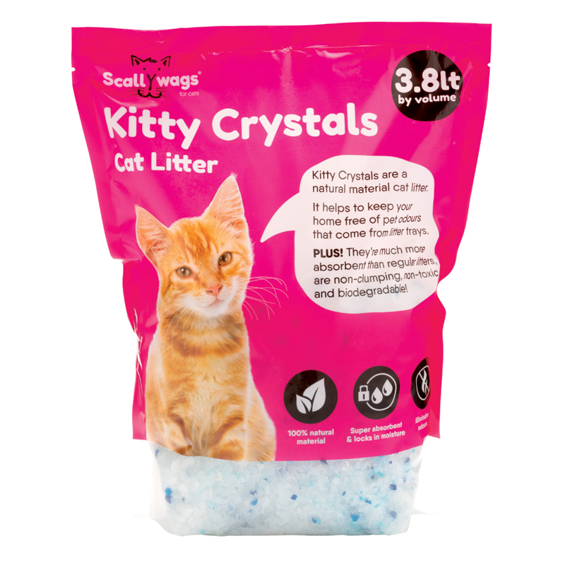 Scallywags Kitty Crystals Non-Toxic Cat Litter (3.8 Litre)