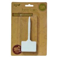 See more information about the Pack of 10 White Plastic Garden T-Labels