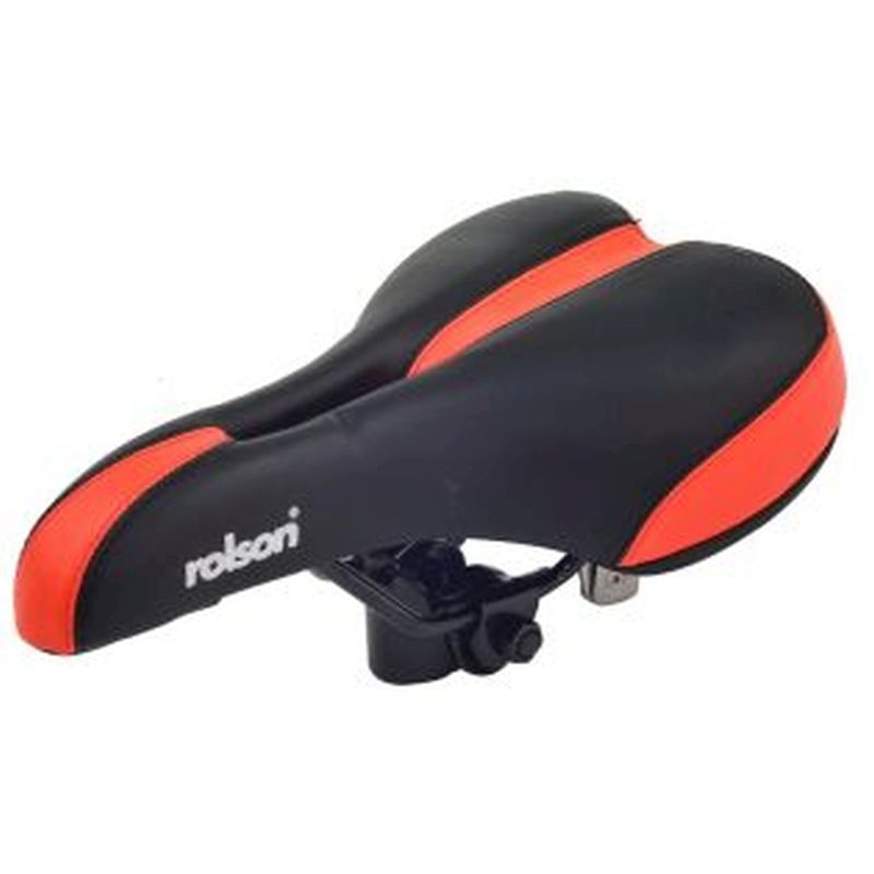Rolson Black & Red Spare Bicycle Seat