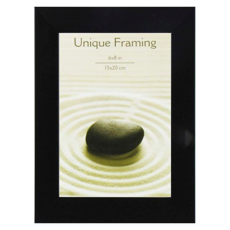Black Contemporary Photograph Frame (8" x 6")