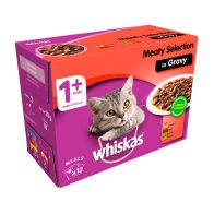 See more information about the Whiskas Wet Adult Cat Food Meaty Selection 12 Pouches