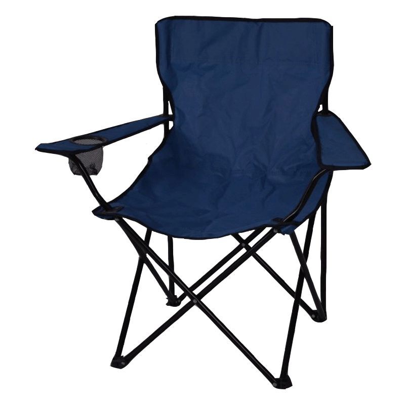 Adult Folding Camping Chair Dark Blue