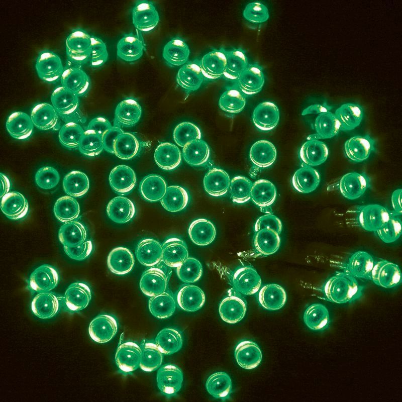 100 LED Solar Light Green