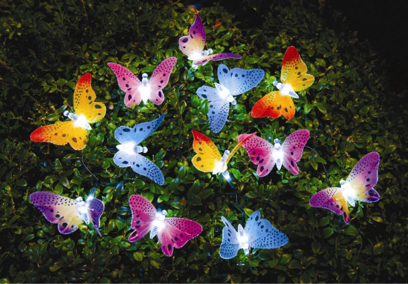 12 Pk Solar Butterfly Lights