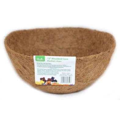 Product photograph of 12inch Coco Moulded Hanging Basket Liner from QD stores