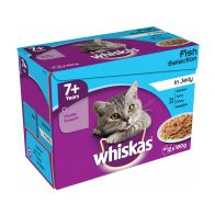 See more information about the Whiskas Wet Mature Cat Food Fish Selection 12 Pouches
