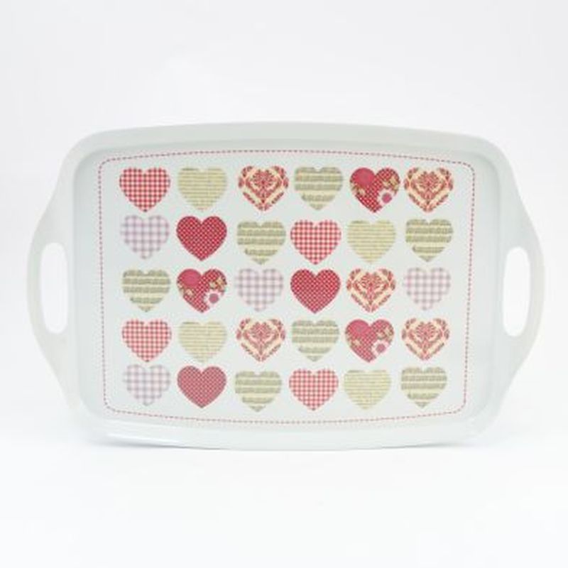 Hearts Instyle Large Tray 19in