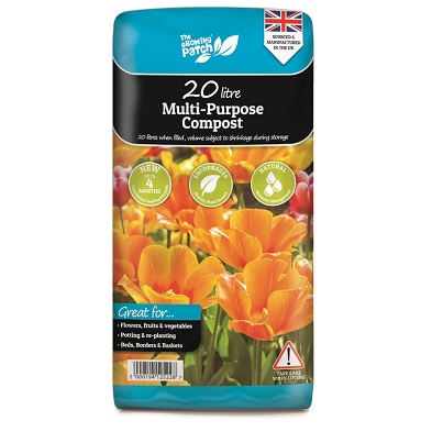 Product photograph of Growing Patch Multi Purpose Compost 20 Litre from QD stores