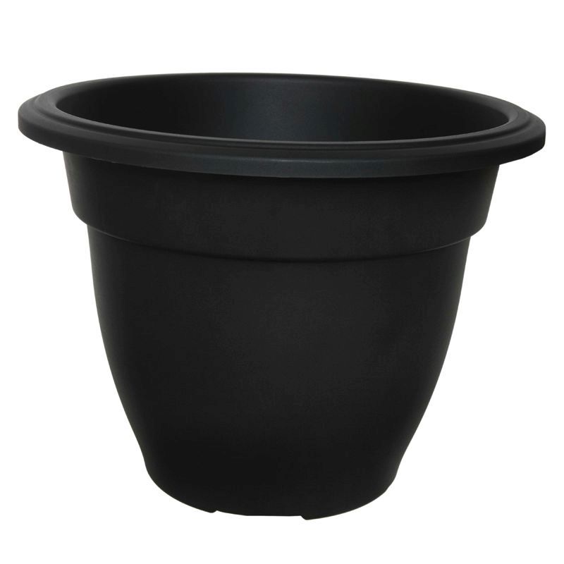 55cm Round Bell Planter Black