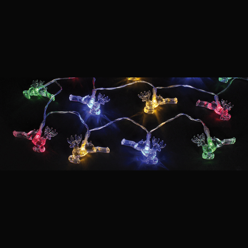 Reindeer Decoration With 24 Multi-Coloured Static LEDS