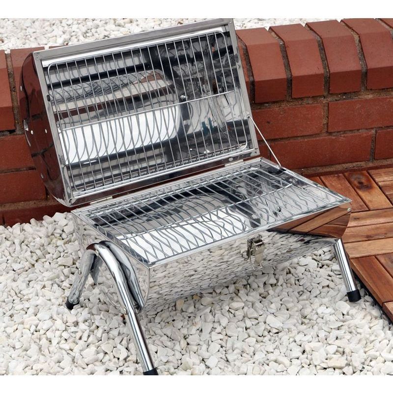 Portable Barrel Stainless Steel BBQ