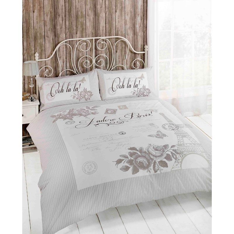 Ooh La La Paris Duvet Cover Pillowcases Quilt Cover Bedding Set