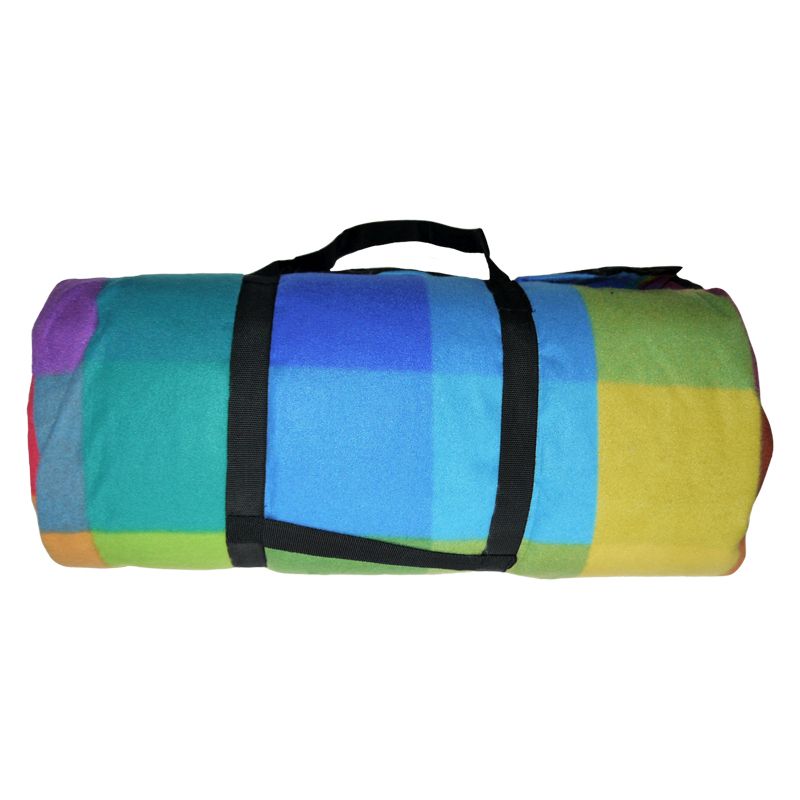 Jumbo 3 x 4M Picnic Blanket - Multi-coloured Check Pattern