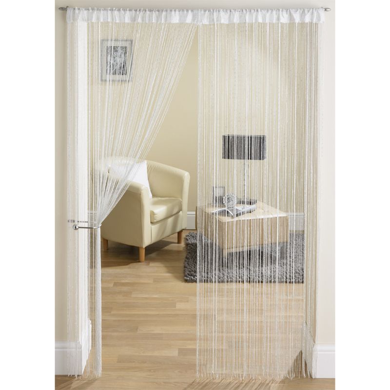 Silver String Door Curtain 90 X 200cm, Curtains For Door
