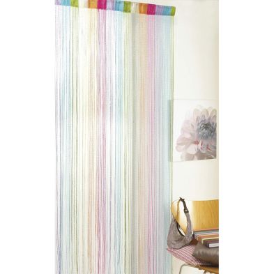 Product photograph of Multi-colour Silver String Door Curtain 90 X 200cm from QD stores