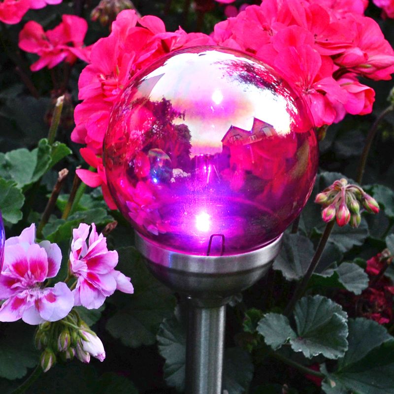 Large Pink Bubble Solar Orb