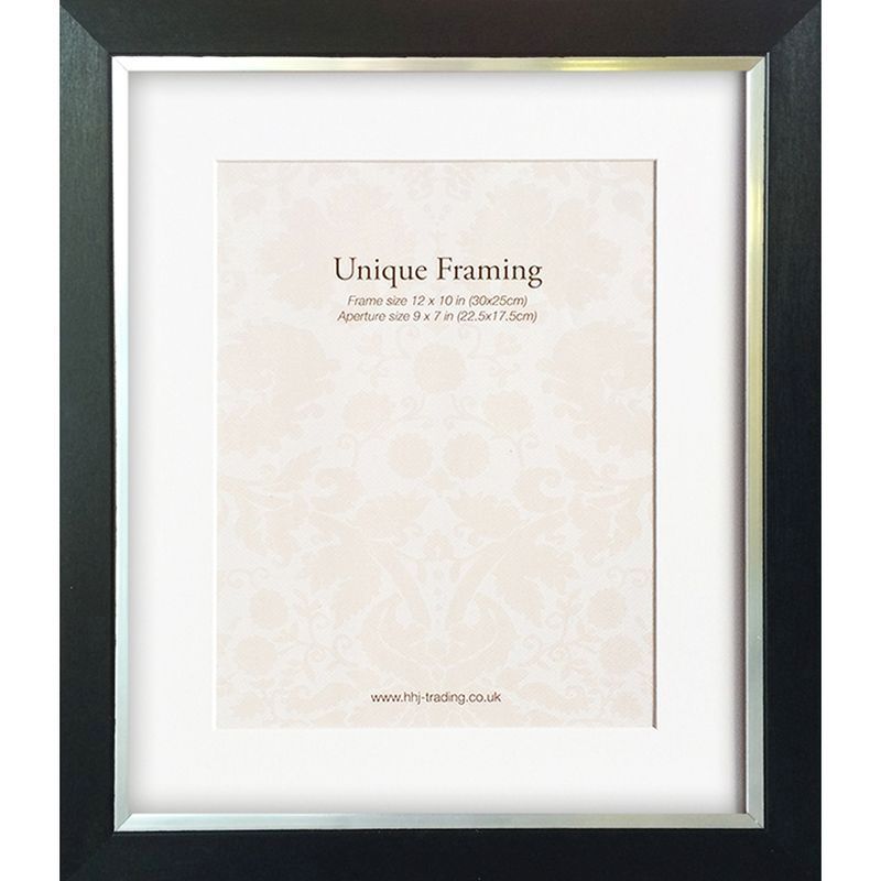 Black Contemporary Edge Photo Frame 12, Picture Frames Suitable For Bathrooms Uk