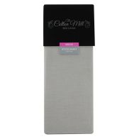 See more information about the Cotton Mill Silver Single Poly Cotton Fitted Sheet