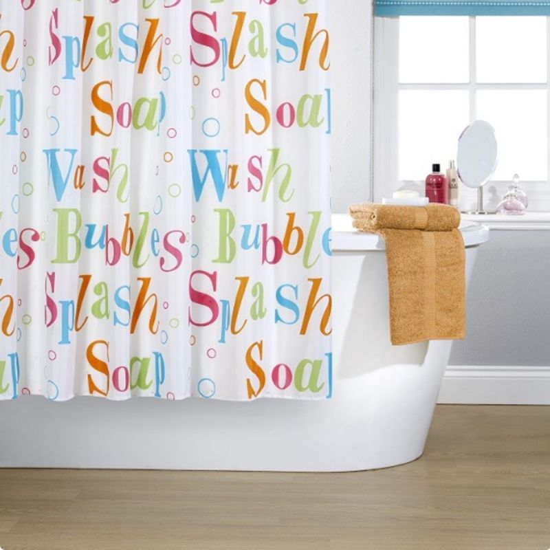 Splash Design Shower Curtain