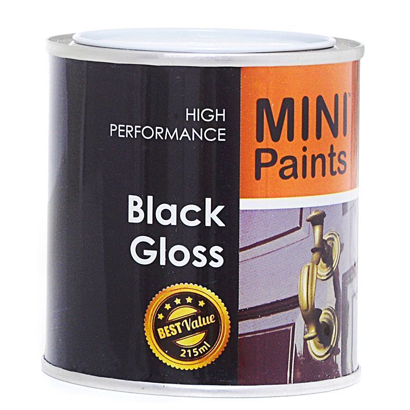 Mini Paints Gloss Paint 215ml - Black