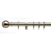 See more information about the Universal Curtain Pole With Brass Ball Finials 25/28mm 120-200cm