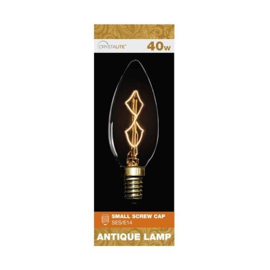 See more information about the Crystalite 40w Small Screw Cap Antique Lamp Bulb (Z Shape Filament)