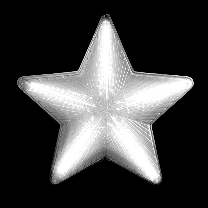 White Star Festive Decoration with 60 LED Lights