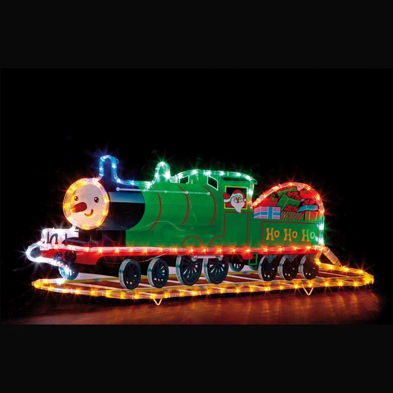 Santa and Train Christmas Rope Lights
