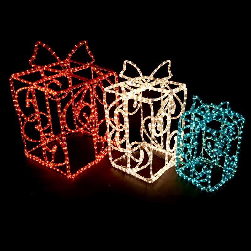 3D Gift box Christmas Rope Lights (3 Piece)