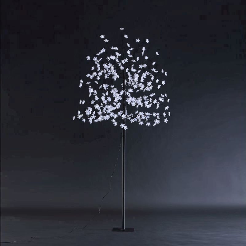 200cm (6 Feet 6 Inch) White Outdoor Cherry 320 LED Tree