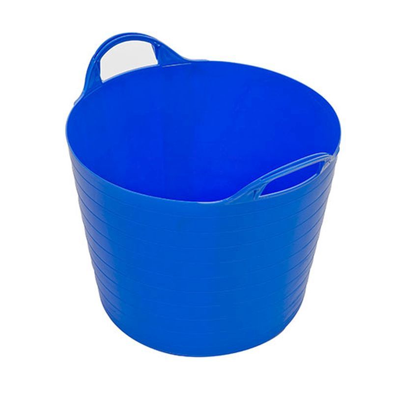 Plastic Bucket 40 Litres - Blue Flexi Tub by Strata