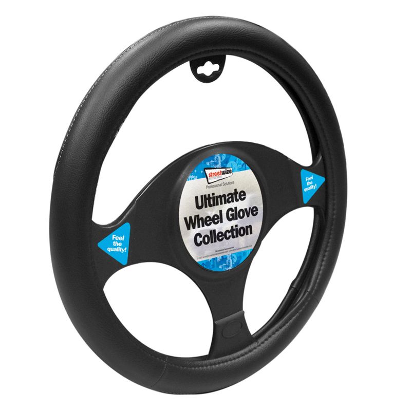 Black Luxury Steering Wheel Cover