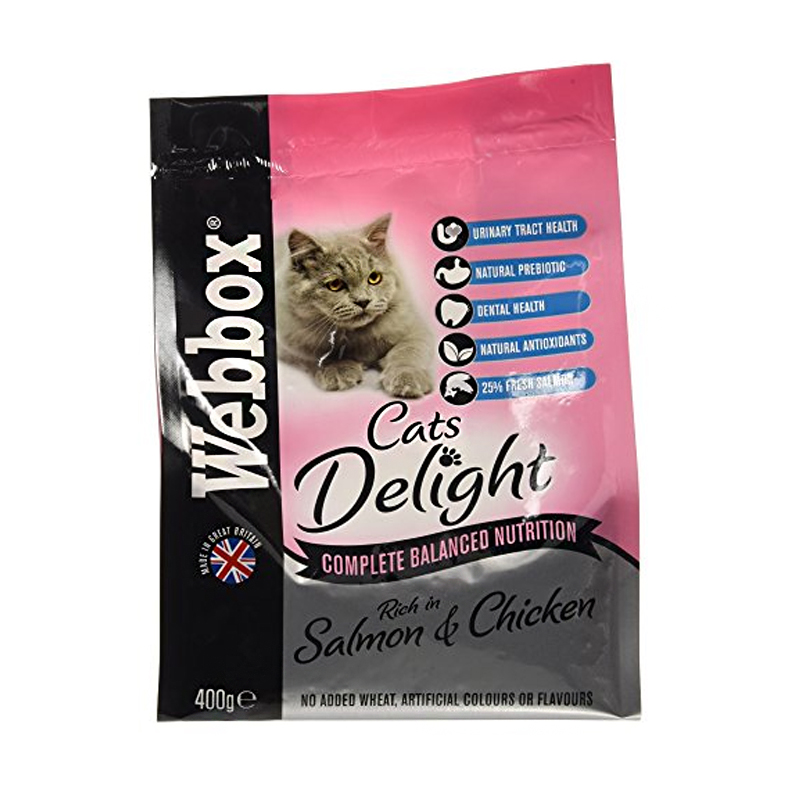Webbox Cats Delight Salmon & Chicken Dry Food 400g