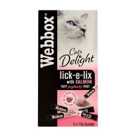 See more information about the Webbox Lick-e-Lix Salmon Cat Treats 75g