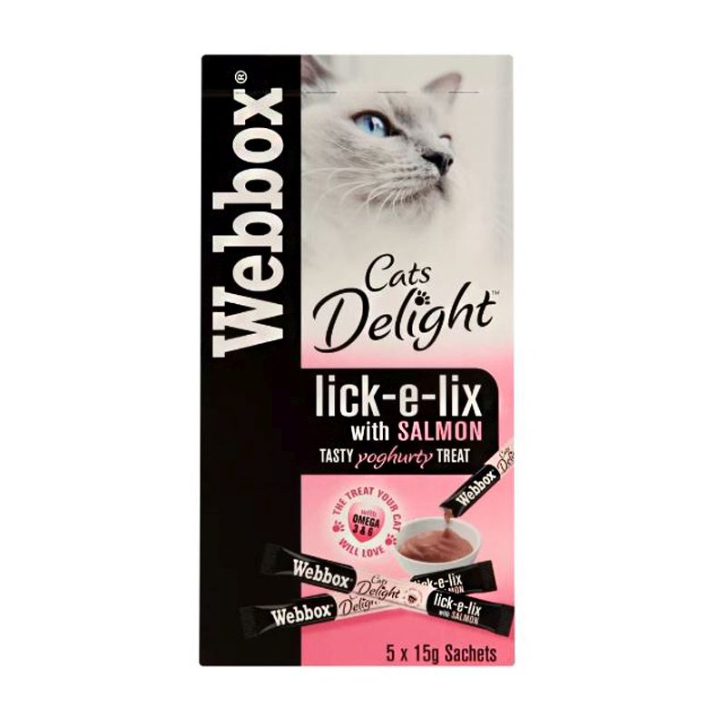 Webbox Lick-e-Lix Salmon Cat Treats 75g