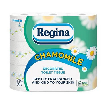 See more information about the 9 Pack Regina Chamomile Toilet Tissue
