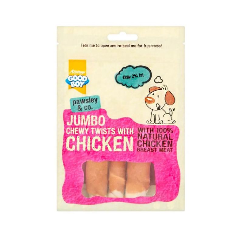 Good Boy Jumbo Chicken Chewy Twists 100g