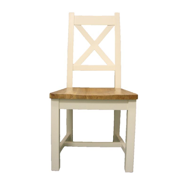Oak Dining Chair - Cream