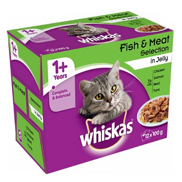 See more information about the Whiskas 1+ Cat Food Pouches 12 Pack