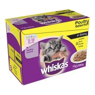 See more information about the Whiskas Wet Kitten Food Poultry Selection 12 Pouches