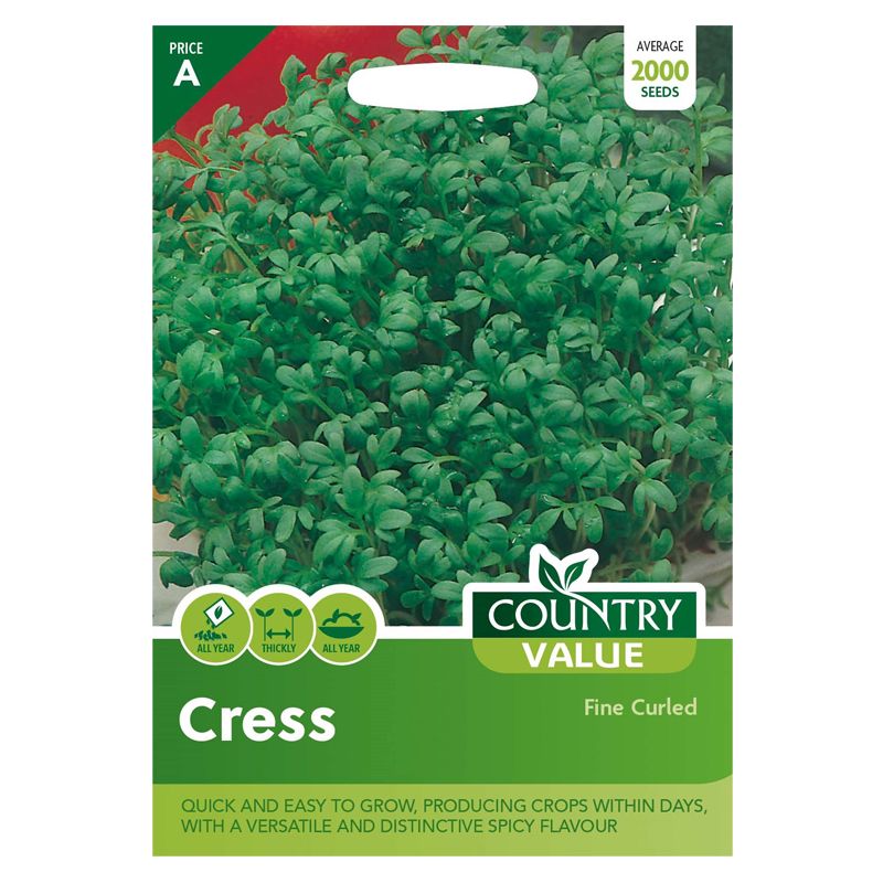 Country Value Cress Fine Curled Seeds