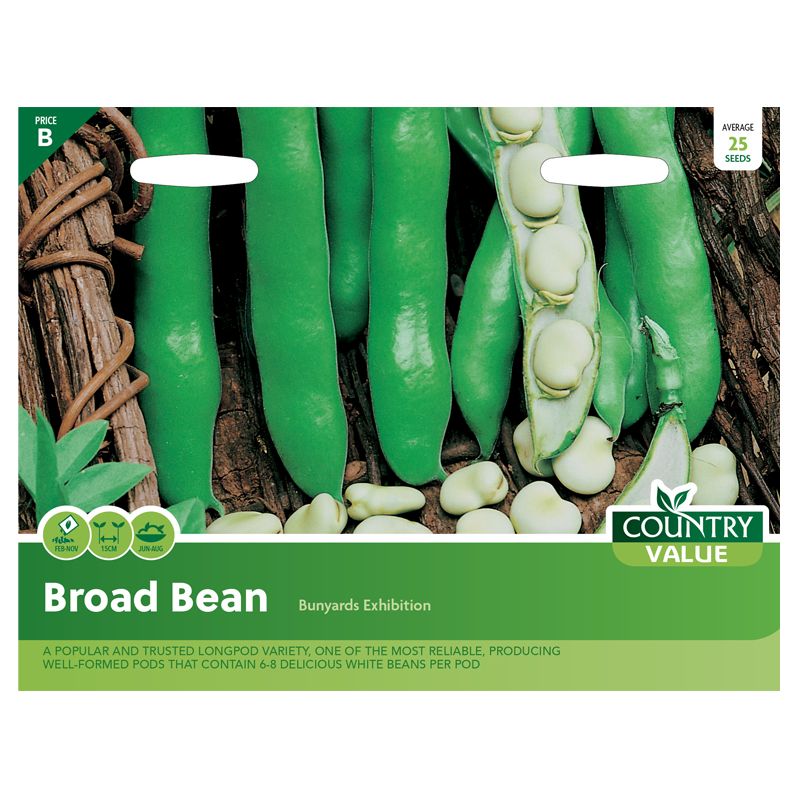 Country Value Broad Bean Bunyards Exhibition Seeds