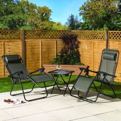See more information about the Tolverne Zero Gravity Garden Bistro Set by Croft - 2 Seats
