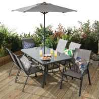 See more information about the Montagu Garden Patio Dining Set by Croft - 6 Seats