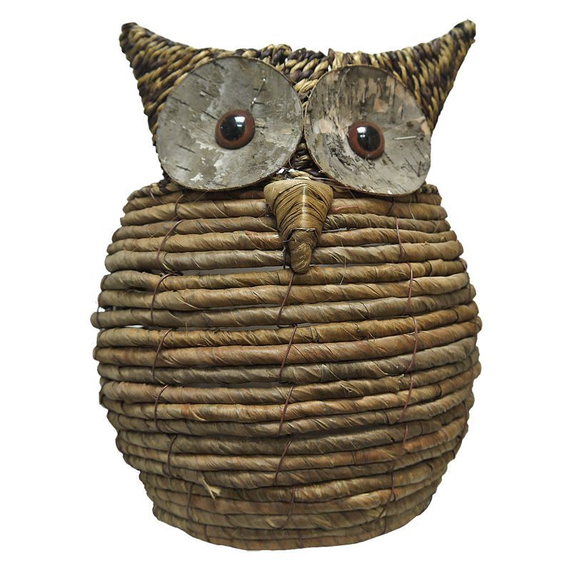 Wise Owl Rattan Planter Large