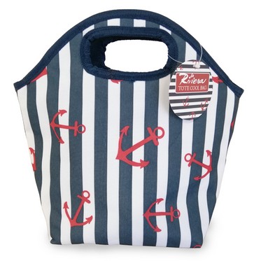 See more information about the Lunch Tote Beach Picnic Cooler Bag - Stripes Design