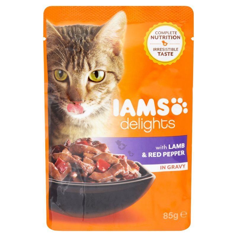 Iams Lamb & Red Pepper in Gravy Cat Food (85g)